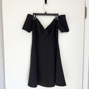 Revolve NBD Off Shoulder Black Mini Dress small